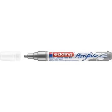 Akril marker 2-3mm, Edding 5100 ezüst