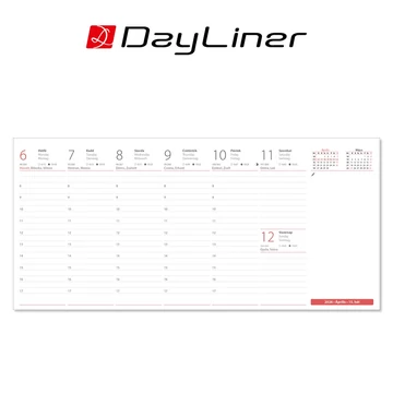 Asztali naptár Club 320 x 150 mm, fehér lapokkal Club tömb Dayliner 2026. Asztali naptár Club 320 x 150 mm, fehér lapokkal Club tömb Dayliner 2026.