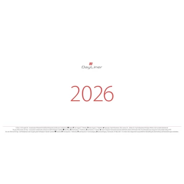 Asztali naptár Oktáv 320 x 150 mm, fehér lapokkal Oktáv tömb Dayliner 2026. Asztali naptár Oktáv 320 x 150 mm, fehér lapokkal Oktáv tömb Dayliner 2026.