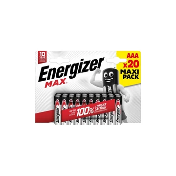 Elem AAA mikro LR03 Max 20 db/csomag, Energizer Elem AAA mikro LR03 Max 20 db/csomag, Energizer