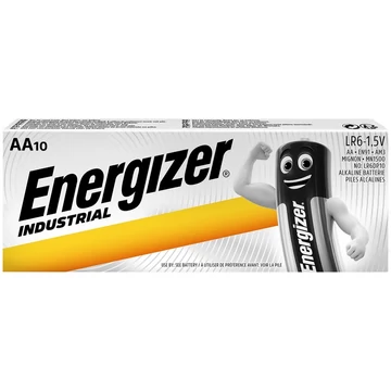 Elem AA ceruza LR06 Industrial 10 db/csomag, Energizer Elem AA ceruza LR06 Industrial 10 db/csomag, Energizer