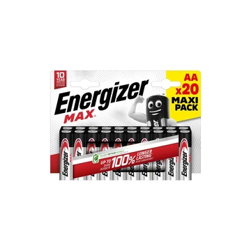 Elem AA ceruza LR06 Max 20 db/csomag, Energizer Elem AA ceruza LR06 Max 20 db/csomag, Energizer