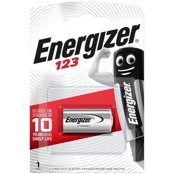 Elem CR123A lítium fotóelem 1 db/csomag, Energizer Elem CR123A lítium fotóelem 1 db/csomag, Energizer