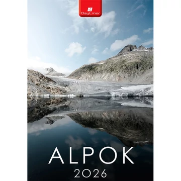 Falinaptár képes 230 x 330 mm, fehér lapokkal Alpok Dayliner 2026. Falinaptár képes 230 x 330 mm, fehér lapokkal Alpok Dayliner 2026.