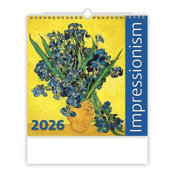 Falinaptár képes 300 x 300 mm, fehér lapokkal Impressionism Dayliner 2026. Falinaptár képes 300 x 300 mm, fehér lapokkal Impressionism Dayliner 2026.