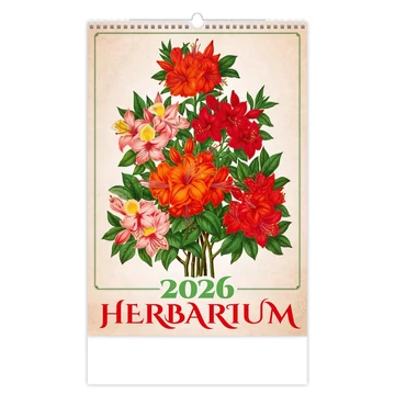 Falinaptár képes 315 x 450 mm, fehér lapokkal Herbarium Dayliner 2026. Falinaptár képes 315 x 450 mm, fehér lapokkal Herbarium Dayliner 2026.