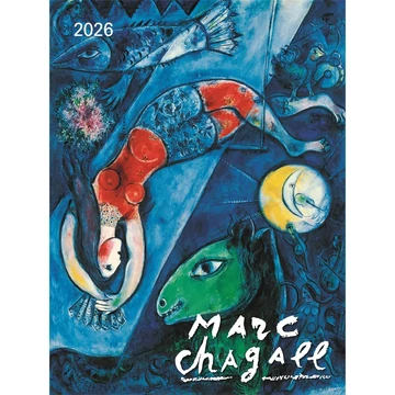Falinaptár képes 420 × 560 mm, fehér lapokkal Marc Chagall Dayliner 2026. Falinaptár képes 420 × 560 mm, fehér lapokkal Marc Chagall Dayliner 2026.