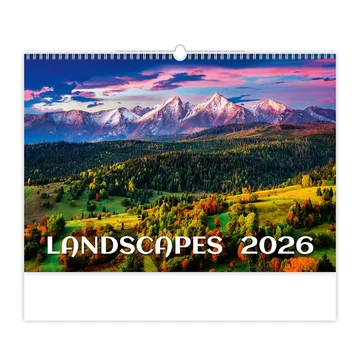 Falinaptár képes 450 × 315 mm, fehér lapokkal Landscapes Dayliner 2026. Falinaptár képes 450 × 315 mm, fehér lapokkal Landscapes Dayliner 2026.
