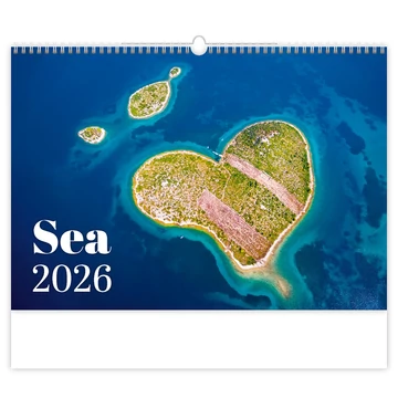 Falinaptár képes 450 × 315 mm, fehér lapokkal Sea Dayliner 2026. Falinaptár képes 450 × 315 mm, fehér lapokkal Sea Dayliner 2026.