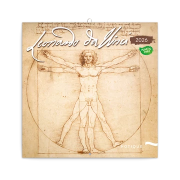 Falinaptár képes lemeznaptár 300x300mm, Leonardo Da Vinci Realsystem 2026.