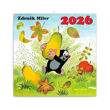 Falinaptár képes lemeznaptár 300x300mm, The Little Mole Realsystem 2026.