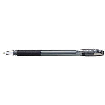 Golyóstoll kupakos 0,35mm, háromszög fogózóna Pentel Feel it BX487-A, írásszín fekete
