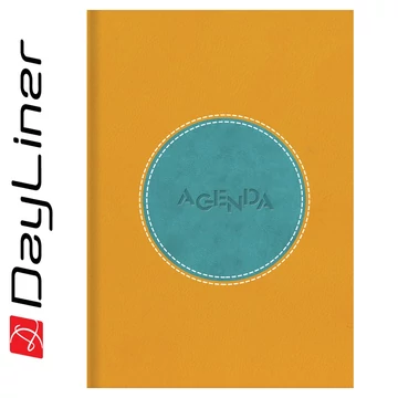 Határidőnapló Central A5 napi, fehér lapokkal sárga - türkiz Dayliner 2026. Határidőnapló Central A5 napi, fehér lapokkal sárga - türkiz Dayliner 2026.