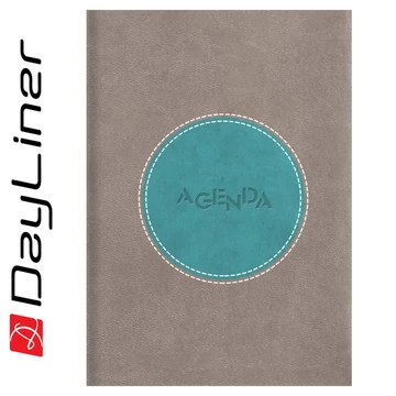 Határidőnapló Central A5 napi, fehér lapokkal szürke - türkiz Dayliner 2026. Határidőnapló Central A5 napi, fehér lapokkal szürke - türkiz Dayliner 2026.