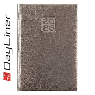Határidőnapló Mirror A5 heti, fehér lapokkal ezüst Dayliner 2026. Határidőnapló Mirror A5 heti, fehér lapokkal ezüst Dayliner 2026.