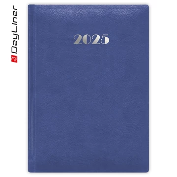 Határidőnapló Pellana A5 napi, fehér lapokkal kék Dayliner 2026.