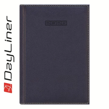 Határidőnapló Sherwood A5 napi, krémszínű lapokkal kék Dayliner 2026. Határidőnapló Sherwood A5 napi, krémszínű lapokkal kék Dayliner 2026.