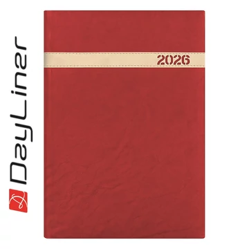 Határidőnapló The Boss A5 napi, fehér lapokkal bordó Dayliner 2026. Határidőnapló The Boss A5 napi, fehér lapokkal bordó Dayliner 2026.