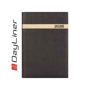 Határidőnapló The Boss A5 napi, fehér lapokkal fekete Dayliner 2026. Határidőnapló The Boss A5 napi, fehér lapokkal fekete Dayliner 2026.