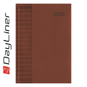 Határidőnapló Tucson A5 napi, fehér lapokkal barna Dayliner 2026. Határidőnapló Tucson A5 napi, fehér lapokkal barna Dayliner 2026.