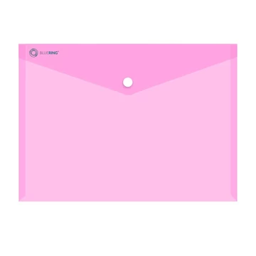 Irattartó tasak A4, PP patentos Bluering® transzparens pink Irattartó tasak A4, PP patentos Bluering® transzparens pink