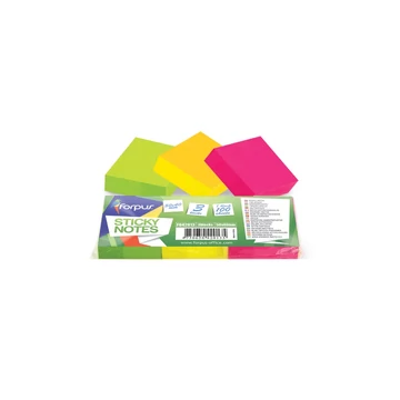 Jegyzettömb öntapadó, 40x50mm, 3x100lap, 3 tömb/csomag, Forpus neon Jegyzettömb öntapadó, 40x50mm, 3x100lap, 3 tömb/csomag, Forpus neon