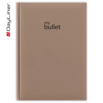 Keménytáblás notesz pontozott vonalozással Pannon A5 Bullet, fehér lapokkal natúr Dayliner 2026. Keménytáblás notesz pontozott vonalozással Pannon A5 Bullet, fehér lapokkal natúr Dayliner 2026.