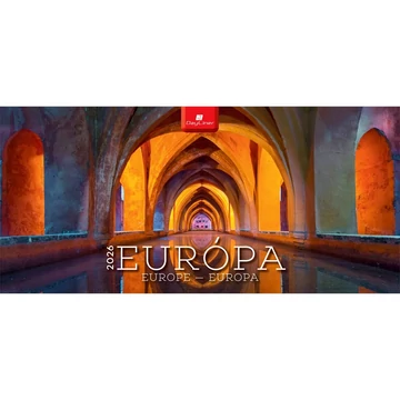 Képes asztali naptár Európa 320 x 150 mm, fehér lapokkal álló karton tartóval Dayliner 2026. Képes asztali naptár Európa 320 x 150 mm, fehér lapokkal álló karton tartóval Dayliner 2026.