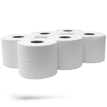 Kéztörlő 2 rétegű tekercses átmérő: 13 cm cellulóz 12 tekercs/csomag Bluering®NC214E hófehér