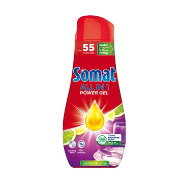 Mosogatógél 990 ml All in One Somat Lemon