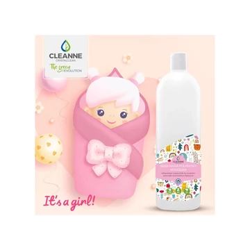 Mosógél 1 liter (20 mosás) fehér és színes ruhákhoz Cleanne_Baba-Mama Its a girl Mosógél 1 liter (20 mosás) fehér és színes ruhákhoz Cleanne_Baba-Mama Its a girl