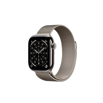 Okosóra APPLE Watch S10 Cellular 42mm Natural titanium Case with Natural Milanese Loop Okosóra APPLE Watch S10 Cellular 42mm Natural titanium Case with Natural Milanese Loop