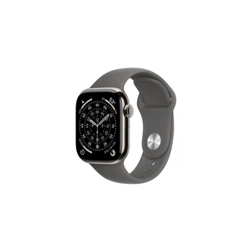 Okosóra APPLE Watch S10 Cellular 42mm Natural titanium Case with Stone Grey Sport Band - M/L Okosóra APPLE Watch S10 Cellular 42mm Natural titanium Case with Stone Grey Sport Band - M/L