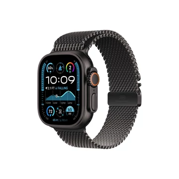 Okosóra APPLE Watch Ultra2 v2 Cellular 49mm Black titanium Case with Black titanium Milanese Loop - S Okosóra APPLE Watch Ultra2 v2 Cellular 49mm Black titanium Case with Black titanium Milanese Loop - S