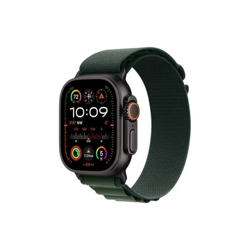 Okosóra APPLE Watch Ultra2 v2 Cellular 49mm Black titanium Case with Dark Green Alpine Loop - Medium Okosóra APPLE Watch Ultra2 v2 Cellular 49mm Black titanium Case with Dark Green Alpine Loop - Medium