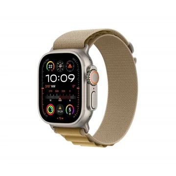 Okosóra APPLE Watch Ultra2 v2 Cellular 49mm Natural titanium Case with Tan Alpine Loop - Large Okosóra APPLE Watch Ultra2 v2 Cellular 49mm Natural titanium Case with Tan Alpine Loop - Large