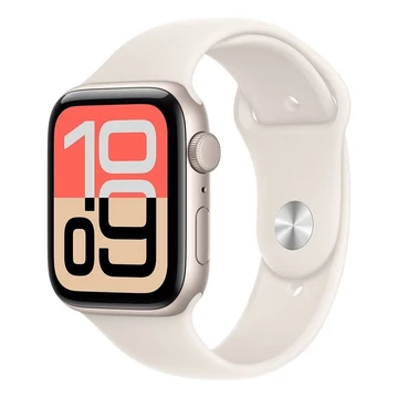 Okosóra Apple Watch SE 3 GPS 44mm Starlight Aluminium Case with Starlight Sport Band - M/L Okosóra Apple Watch SE 3 GPS 44mm Starlight Aluminium Case with Starlight Sport Band - M/L