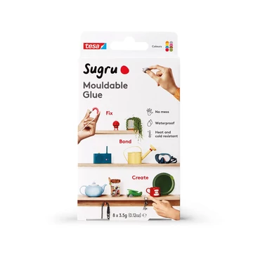 Ragasztó, formázható, többcélú Tesa Sugru 8 szín/doboz