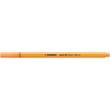 Rostirón, tűfilc 0,4mm, STABILO Point 88 neon narancs