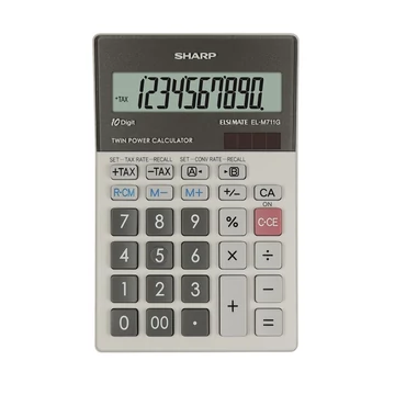 Számológép asztali 10 számjegyes Sharp ELM711PGGY fehér