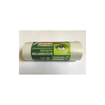 Szemeteszsák újrahasznosított 135 liter 70 x 110 cm 25 mikron 10 db/tekercs Mazzini_átlátszó Szemeteszsák újrahasznosított 135 liter 70 x 110 cm 25 mikron 10 db/tekercs Mazzini_átlátszó