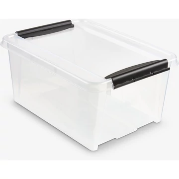 Tároló doboz műanyag 14 liter csatos átlátszó Probox Tároló doboz műanyag 14 liter csatos átlátszó Probox