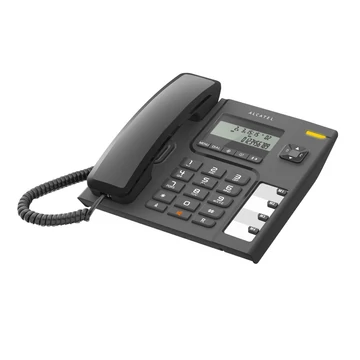 Telefonkészülék ALCATEL T56 (vezetékes, kijelző) fekete Telefonkészülék ALCATEL T56 (vezetékes, kijelző) fekete