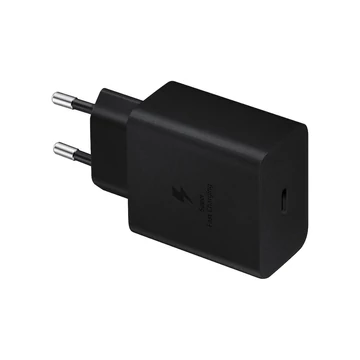 Töltő hálózati SAMSUNG Type-C aljzat (45W, PD gyorstöltő) fekete Töltő hálózati SAMSUNG Type-C aljzat (45W, PD gyorstöltő) fekete