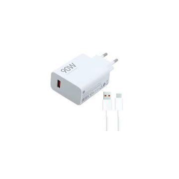 Töltő hálózati XIAOMI HYPERCHARGE COMBO USB aljzat (90W, gyorstöltő + Type-C kábel) fehér Töltő hálózati XIAOMI HYPERCHARGE COMBO USB aljzat (90W, gyorstöltő + Type-C kábel) fehér
