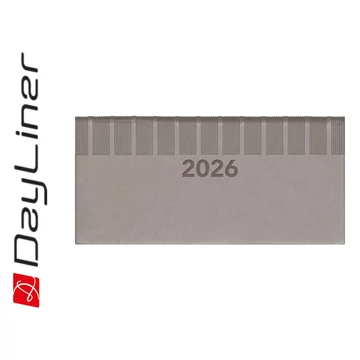 Zsebnaptár Tucson fekvő heti, fehér lapokkal szürke Dayliner 2026. Zsebnaptár Tucson fekvő heti, fehér lapokkal szürke Dayliner 2026.