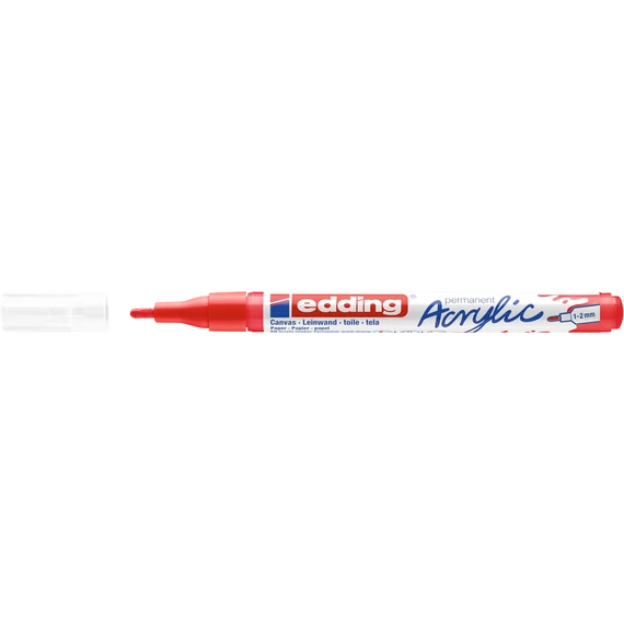 Akril marker 1-2mm, Edding 5300 piros