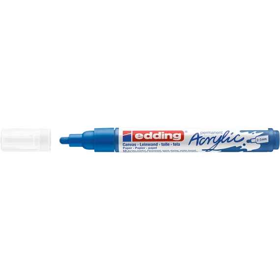Akril marker 2-3mm, Edding 5100 kék