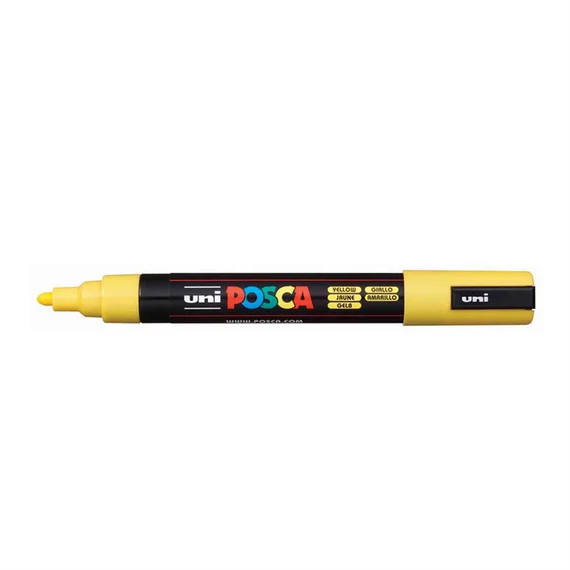 Dekormarker 1,8-2,5mm, Uni Posca PC-5M sárga