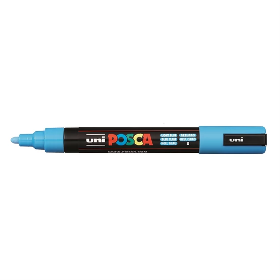 Dekormarker 1,8-2,5mm, Uni Posca PC-5M világoskék